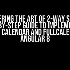 Mastering the Art of 2-Way Sync: A Step-by-Step Guide to Implementing Google Calendar and FullCalendar in Angular 8