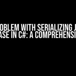 The Problem with Serializing JSON to CamelCase in C#: A Comprehensive Guide